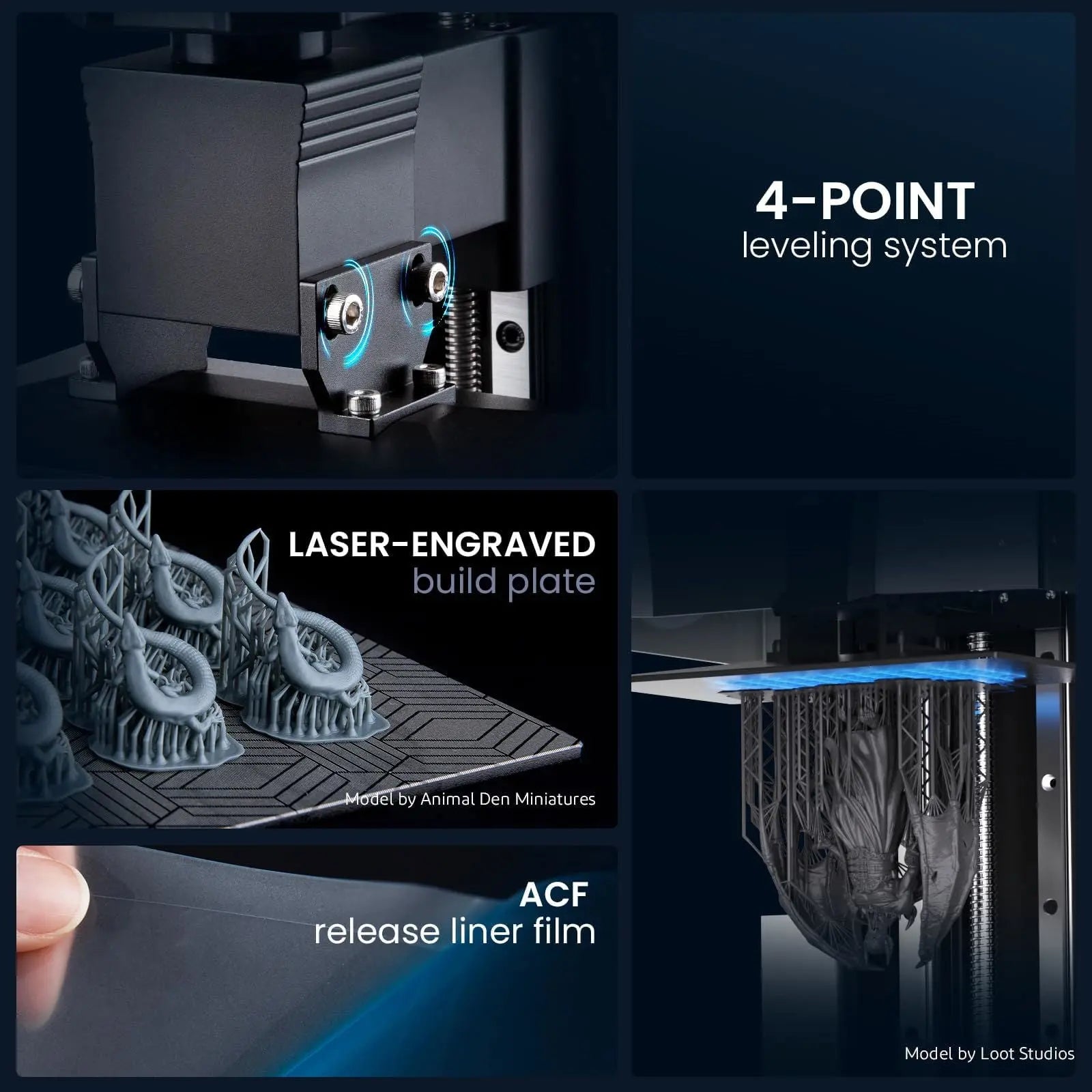 ELEGOO Saturn 4 Ultra 12K Resin 3D Printer, with Smart Automatic Leveling, 10-Inch 12K Monochrome LCD, 150mm/h Faster Printing Speed,8.62x4.84x8.66 Inch Printing Size - i3dyou