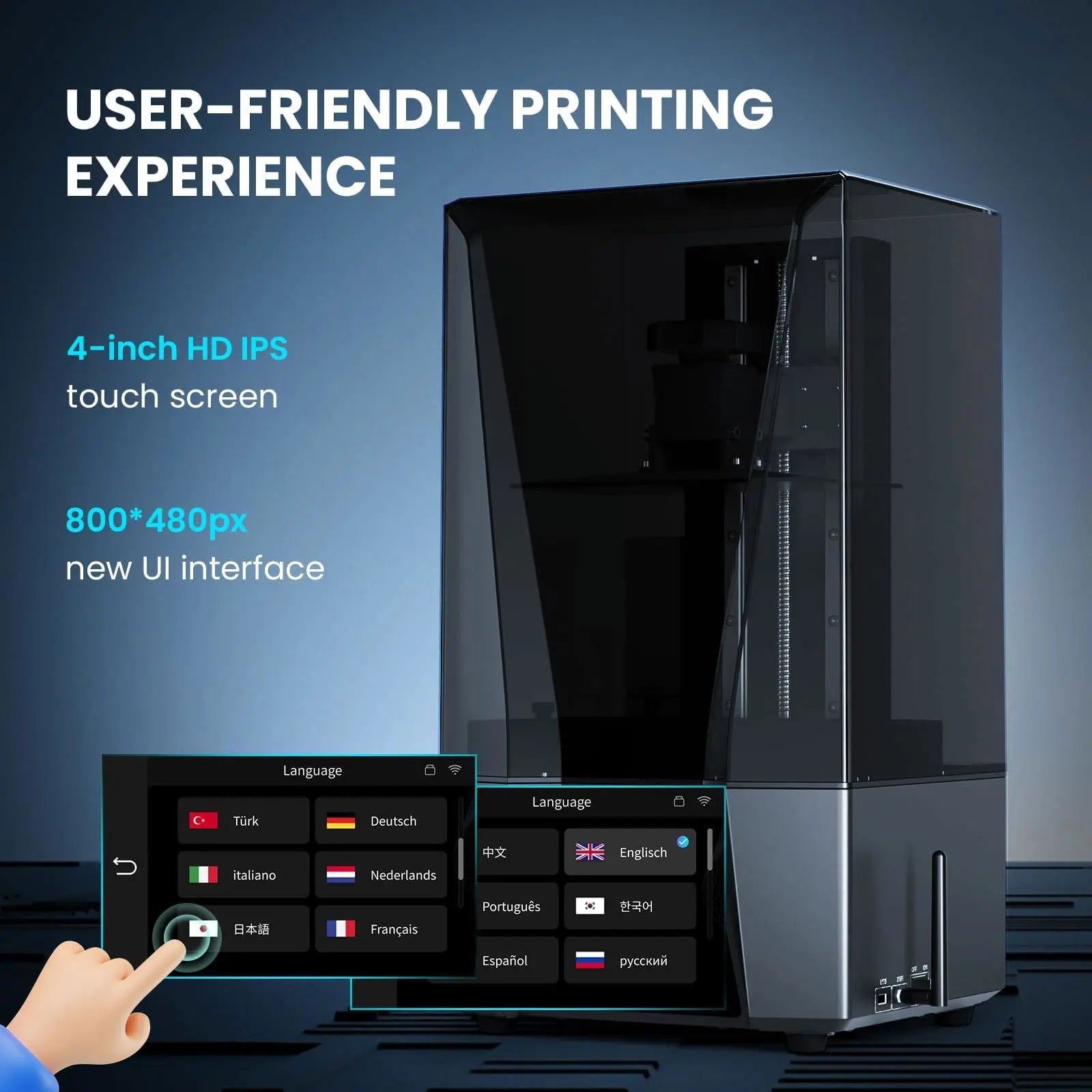 ELEGOO Saturn 4 Ultra 12K Resin 3D Printer, with Smart Automatic Leveling, 10-Inch 12K Monochrome LCD, 150mm/h Faster Printing Speed,8.62x4.84x8.66 Inch Printing Size - i3dyou