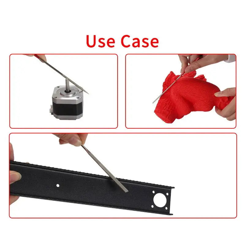 Engraving File set Needle Deburring Kit Sanding Tools DIY 3D Printer Parts Grinding Trimming Tool 3D Model File Cutter Scraper - i3dyou