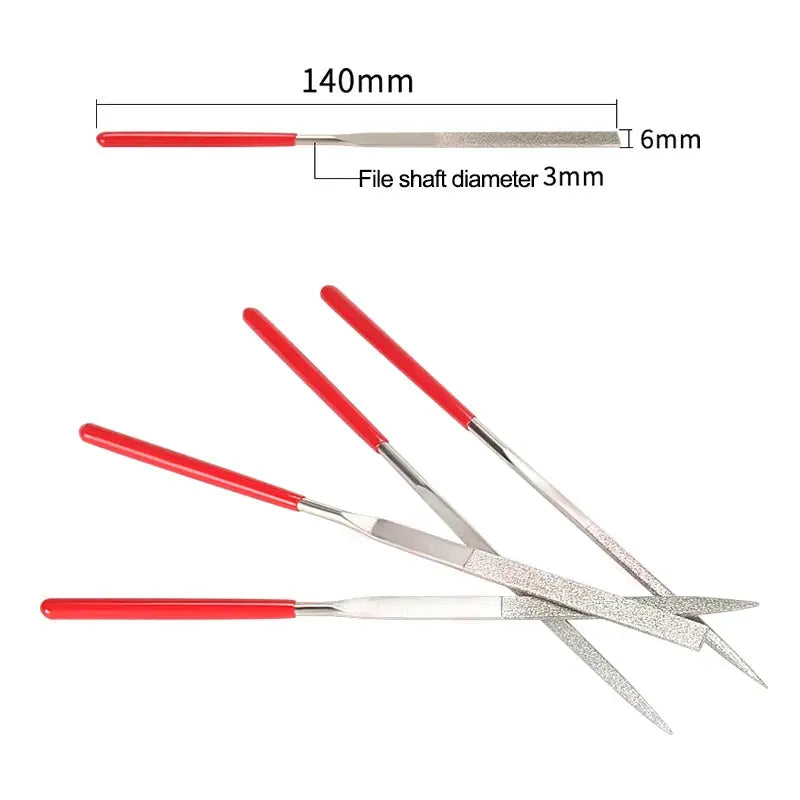 Engraving File set Needle Deburring Kit Sanding Tools DIY 3D Printer Parts Grinding Trimming Tool 3D Model File Cutter Scraper - i3dyou