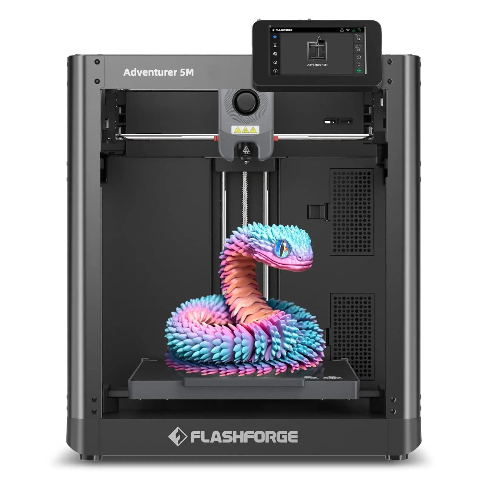FLASHFORGE Adventurer 5M 3D Printer with Fully Auto Leveling, Max 600mm/s High Speed Printing, 280°C Direct Extruder with 3S Detachable Nozzle, Core XY All Metal Structure, Print Size 220x220x220mm - i3dyou