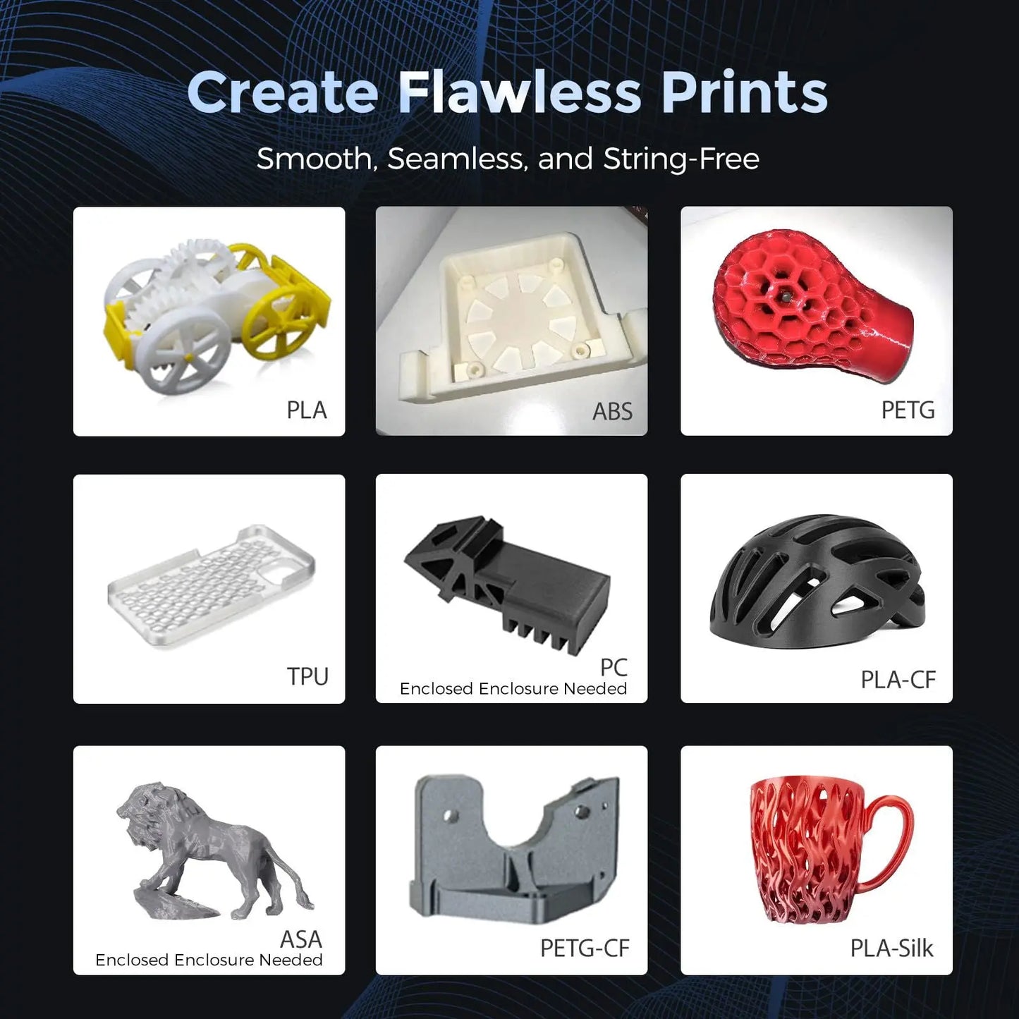 FLASHFORGE Adventurer 5M 3D Printer with Fully Auto Leveling, Max 600mm/s High Speed Printing, 280°C Direct Extruder with 3S Detachable Nozzle, Core XY All Metal Structure, Print Size 220x220x220mm - i3dyou