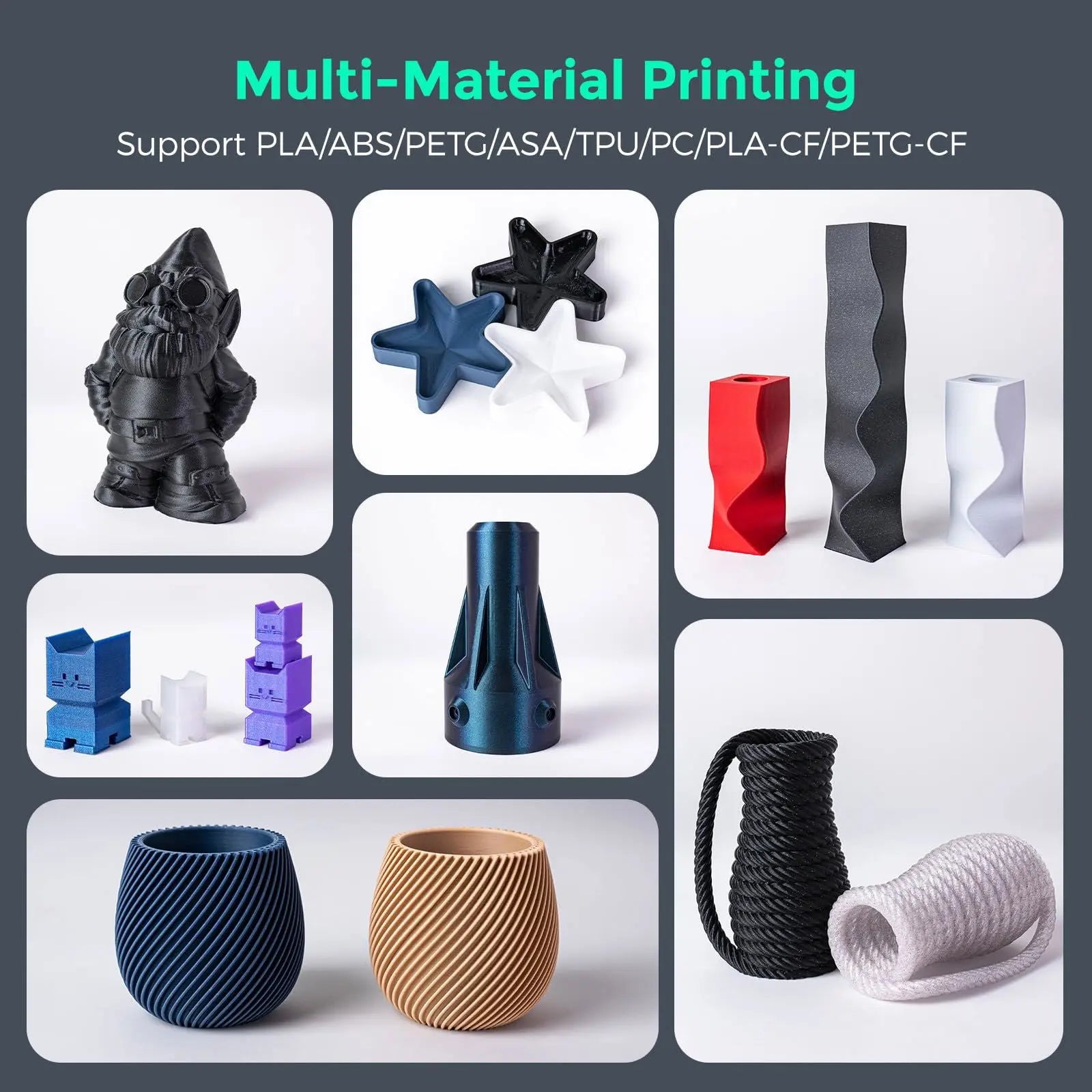 FLASHFORGE Adventurer 5M 3D Printer with Fully Auto Leveling, Max 600mm/s High Speed Printing, 280°C Direct Extruder with 3S Detachable Nozzle, Core XY All Metal Structure, Print Size 220x220x220mm - i3dyou