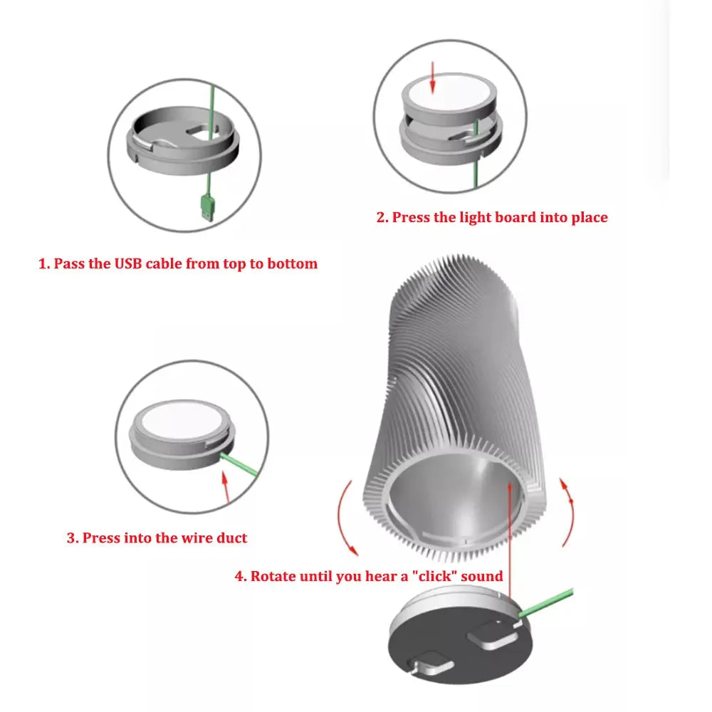 For Bambu Lab Led 3D Printing DIY Lamp Kit 001 A1 Mini Wireless Mouse Wireless Boat Gifts Diy Model Without 3d Printing Parts - i3dyou