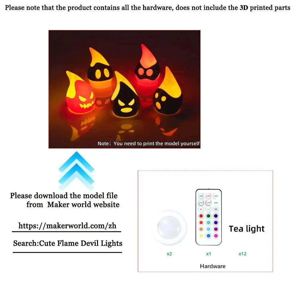 For Bambu Lab Led 3D Printing DIY Lamp Kit 001 A1 Mini Wireless Mouse Wireless Boat Gifts Diy Model Without 3d Printing Parts - i3dyou