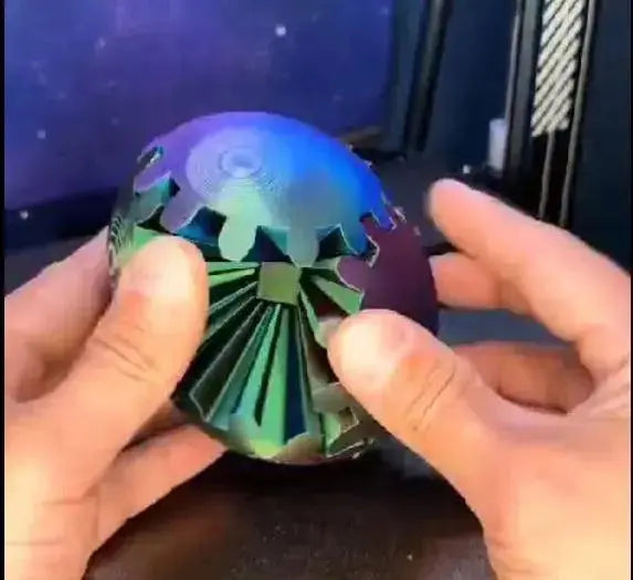 Gear Ball 3D Gear Sphere fidget toy 3d printable model file /decoration STL Digital file only ready to download Back to school - i3dyou