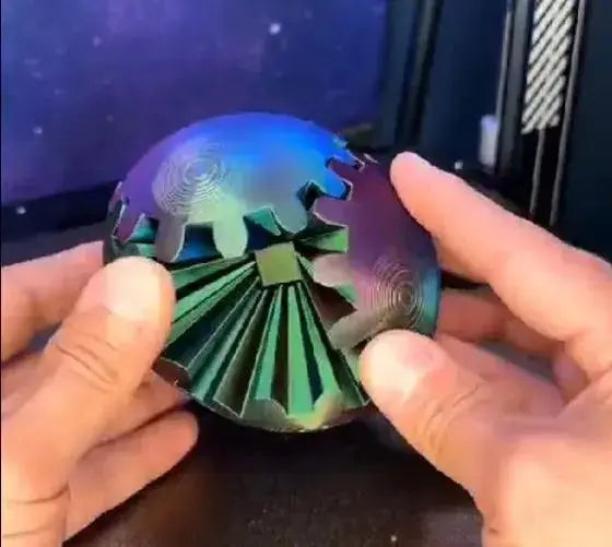 Gear Ball 3D Gear Sphere fidget toy 3d printable model file /decoration STL Digital file only ready to download Back to school - i3dyou