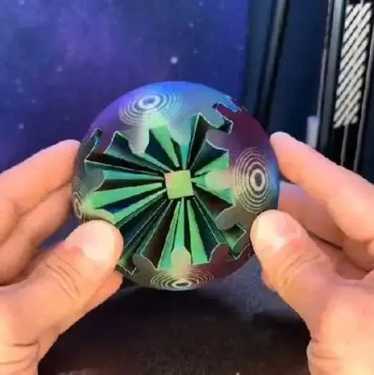 Gear Ball 3D Gear Sphere fidget toy 3d printable model file /decoration STL Digital file only ready to download Back to school - i3dyou