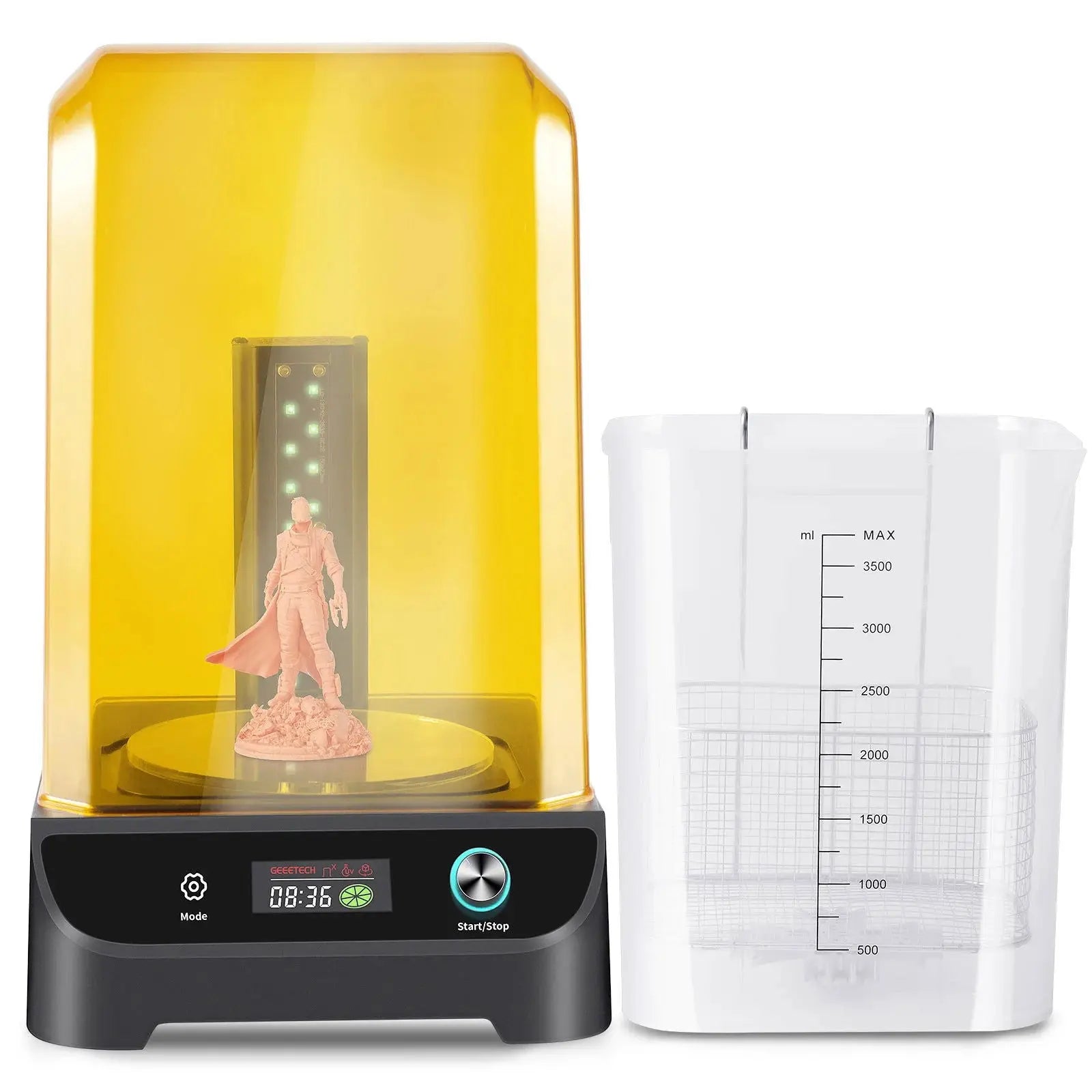 Geeetech Wash and Cure 2 in 1 Machine, UV Resin Model Curing Box washing Station with UV Resin Glue for LCD SLA DLP 3D Printing - i3dyou