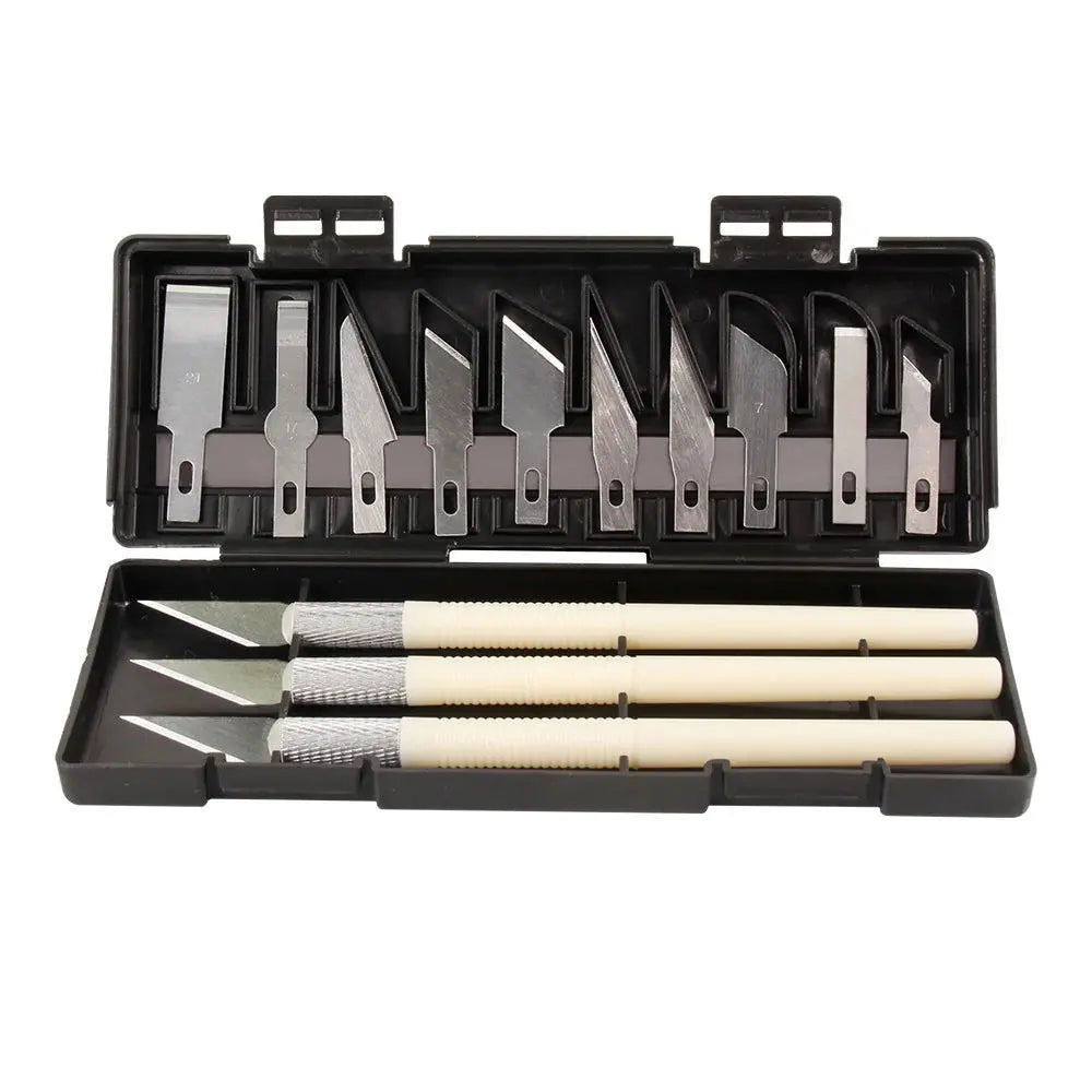 KINGROON Deburring Tool Kit Engraving Knife Carving Tool DIY 3D Printer Part 3D Model File Cutter Scraper Material Removal Tool - i3dyou