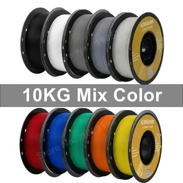 KINGROON PETG 3D Printer Filament 1.75mm 5KG 10KG Mix Color 3D Printing Material 1kg/roll  petg Plastic For FDM 3dprinter - i3dyou