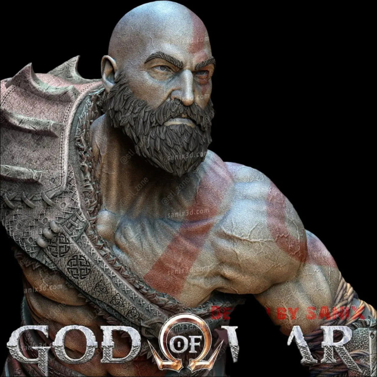 Kratos god of war 3d model STL print file - i3dyou