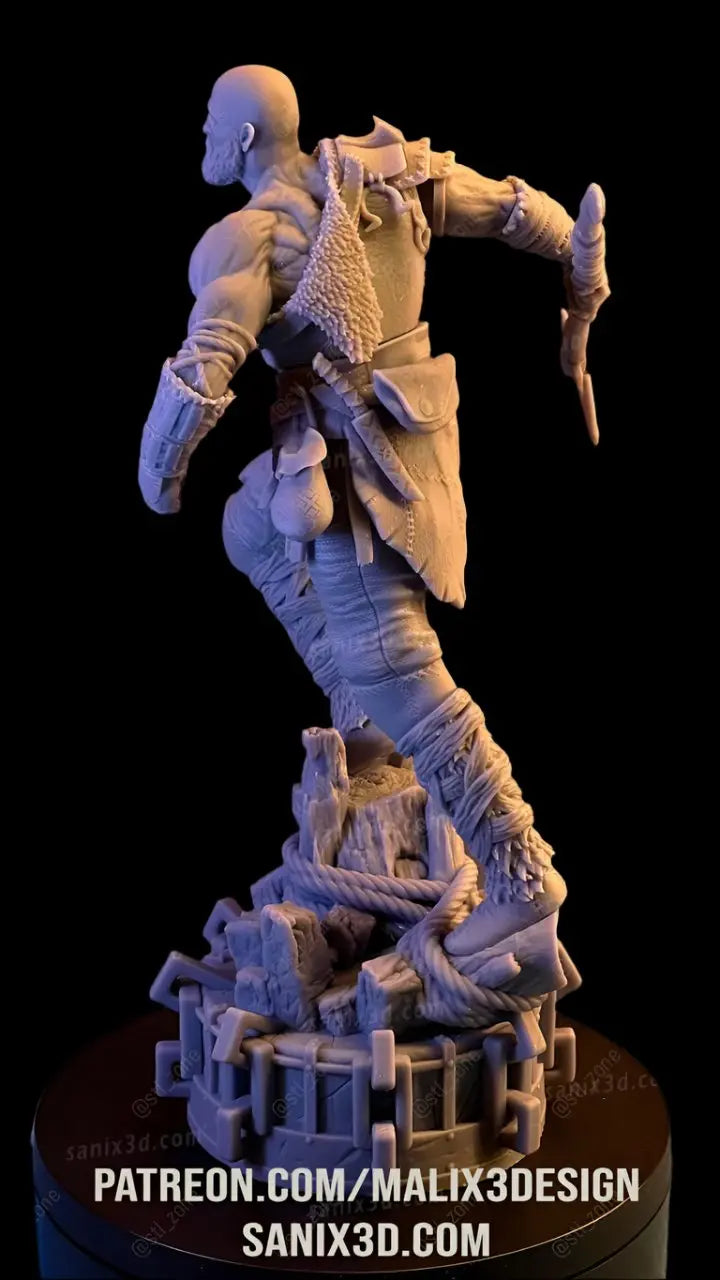 Kratos god of war 3d model STL print file - i3dyou