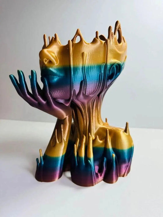 Melted Girl Head Planter 3d print files Drip Woman Face Succulent Planter STL file Flower Pot Unique Gift Home Room Decor Gift Housewarming Gift STL FILE - i3dyou