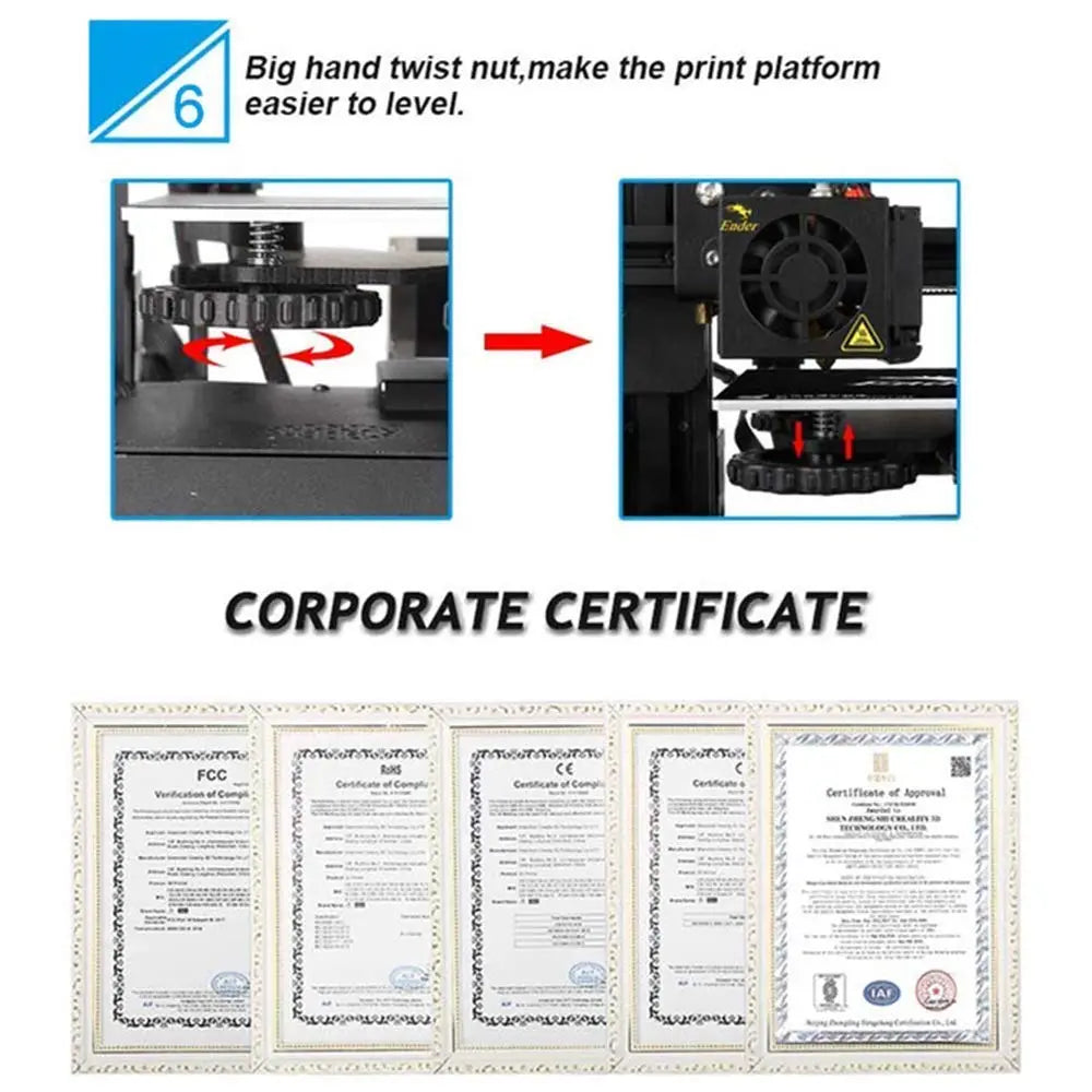 Official Creality Ender 3 3D Printer Fully Open Source with Resume Printing Function DIY 3D Printers Printing Size 8.66x8.66x9.84 inch - i3dyou