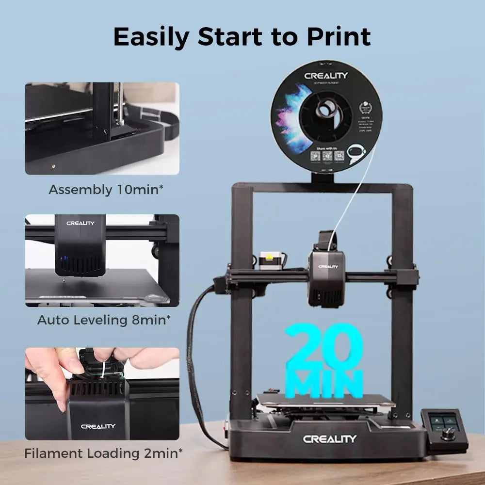 Official Creality Ender 3 3D Printer Fully Open Source with Resume Printing Function DIY 3D Printers Printing Size 8.66x8.66x9.84 inch - i3dyou
