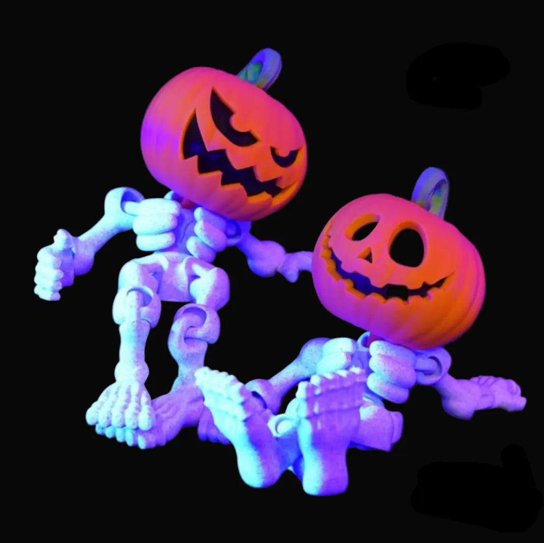 Halloween Skeleton Jack Silly Keychain i3dyou