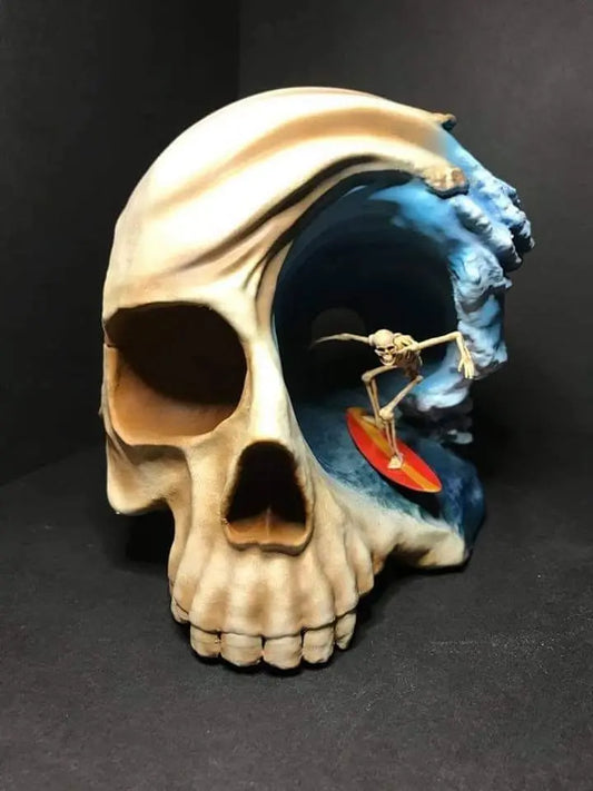 Skull Surf Sculpture 3d print file i3dyou