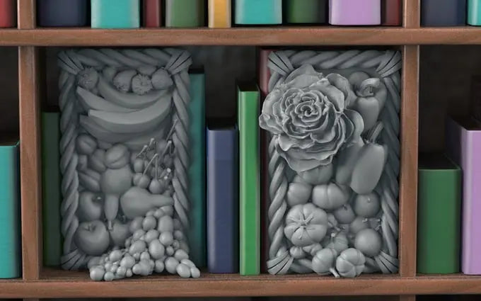 Steampunk Book nook Modern Collection 3d Print files - i3dyou