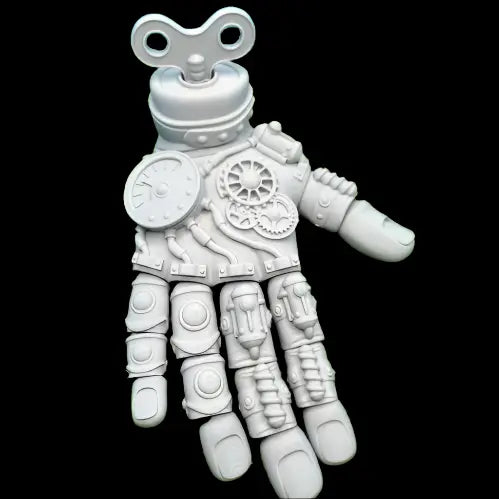 Steampunk Hand Articulated 3d Print file Flexi Hand, Steampunk stl File - i3dyou