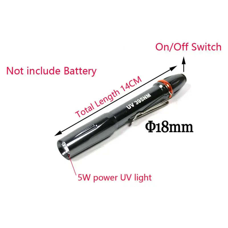 UV Glue Cure Ultra violet Light Buzzer Bug Nymph UV Glue Curing Lamp Torch - i3dyou