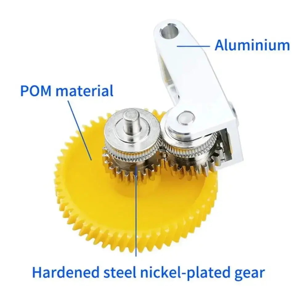 Upgrade Hardened Steel Extruder Gear Assembly For Bambu Lab P1S P1P X1 Carbon X1C 3D Printer Nickel Plating Wear-resisting - i3dyou