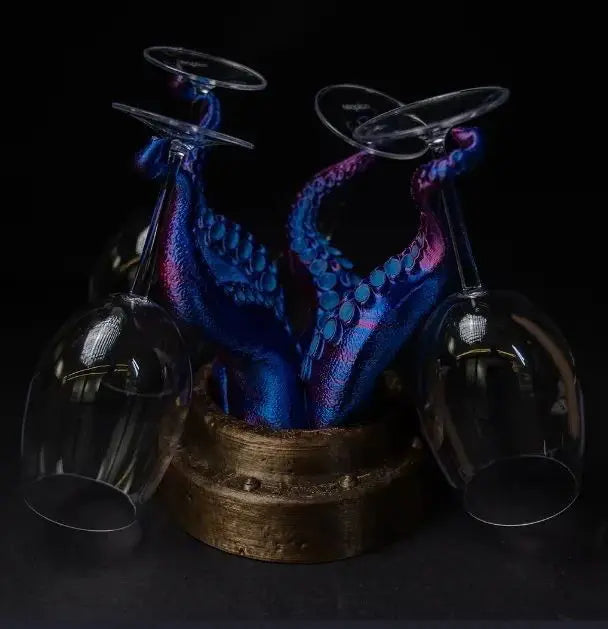 Wine bottle holder The Octopus printable STL file - i3dyou