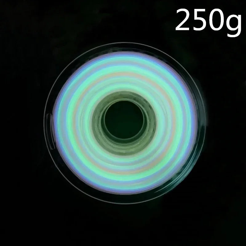 PLA Luminous Filament Rainbow Noctilucent Red Blue Luminous 250g, 500g PLA 3D Printing Plastic wire Vacuum Packaging i3dyou