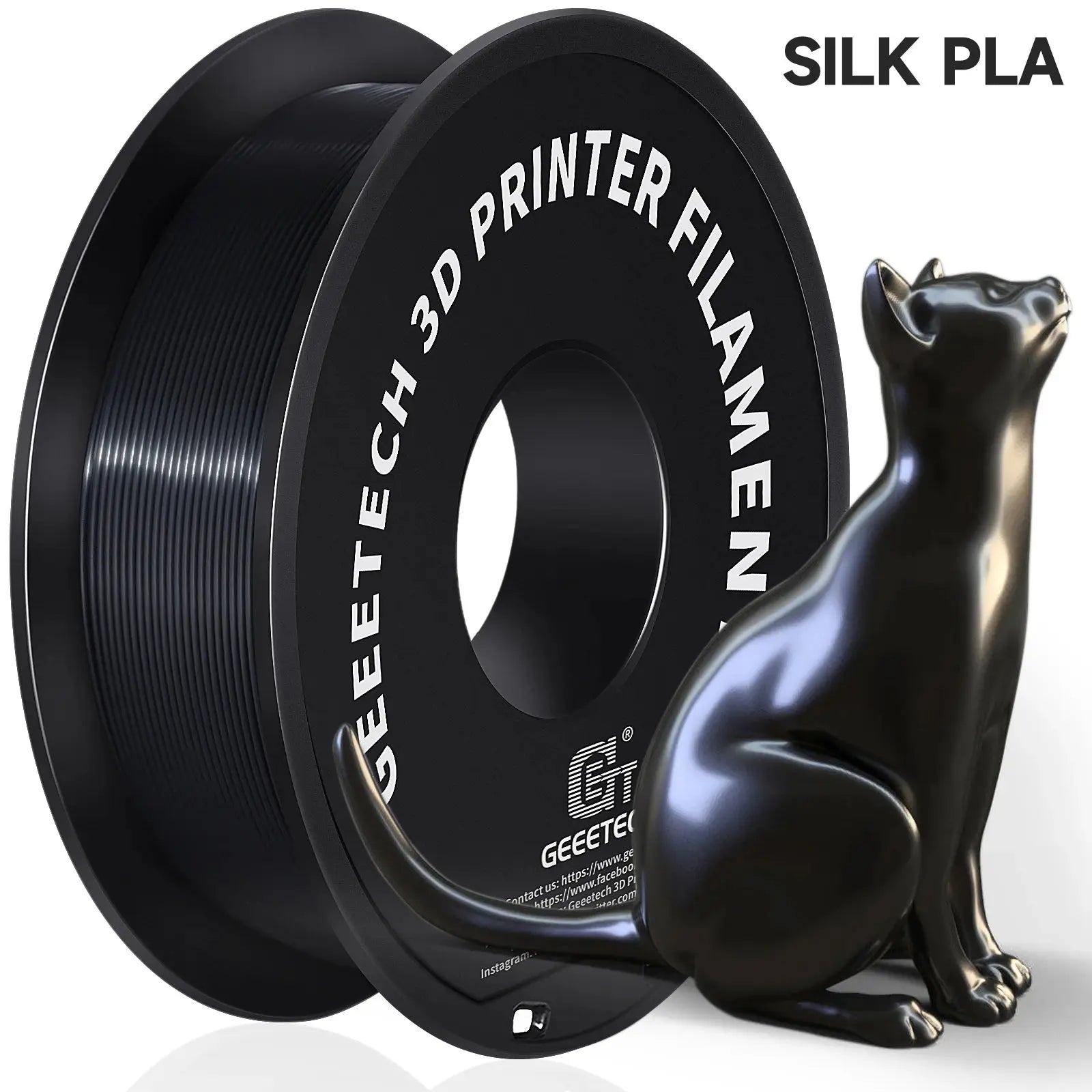GEEETECH Silk PLA 3d Filament Wire 1kg 1.75mm Spool Wire 3D Printer Material 3D Print Refills, Fast Delivery Vacuum Package - i3dyou
