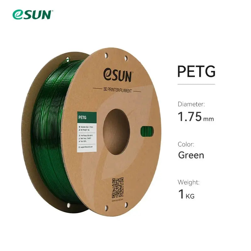 eSUN PETG Filament 1.75mm,3D Printer Filament PETG Accuracy +/- 0.05mm,1KG 2.2LBS Spool 3D Printing Materials for 3D Printers - i3dyou
