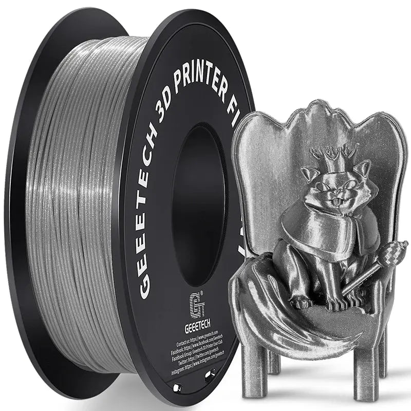 GEEETECH Silk PLA 3d Filament Wire 1kg 1.75mm Spool Wire 3D Printer Material 3D Print Refills, Fast Delivery Vacuum Package - i3dyou