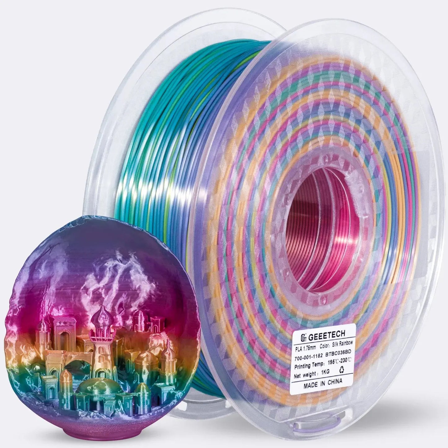 GEEETECH Silk PLA 3d Filament Wire 1kg 1.75mm Spool Wire 3D Printer Material 3D Print Refills, Fast Delivery Vacuum Package - i3dyou