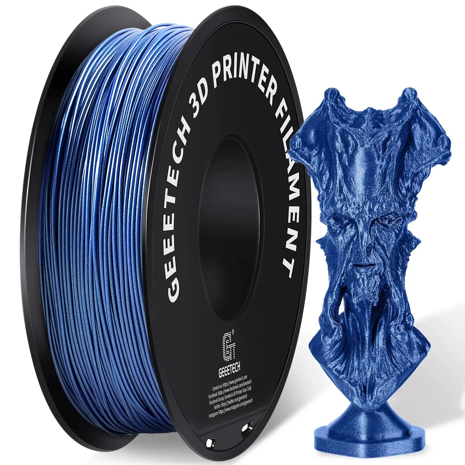 GEEETECH Silk PLA 3d Filament Wire 1kg 1.75mm Spool Wire 3D Printer Material 3D Print Refills, Fast Delivery Vacuum Package - i3dyou