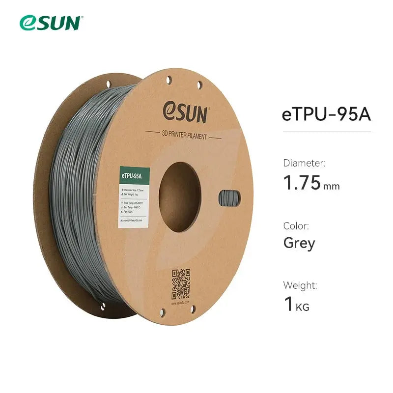 eSUN Flexible TPU Filament 1.75mm,TPU 95A 3D Printer Filament 1KG 2.2 LBS Spool 3D Printing Material TPU 95A  For 3D Printers - i3dyou