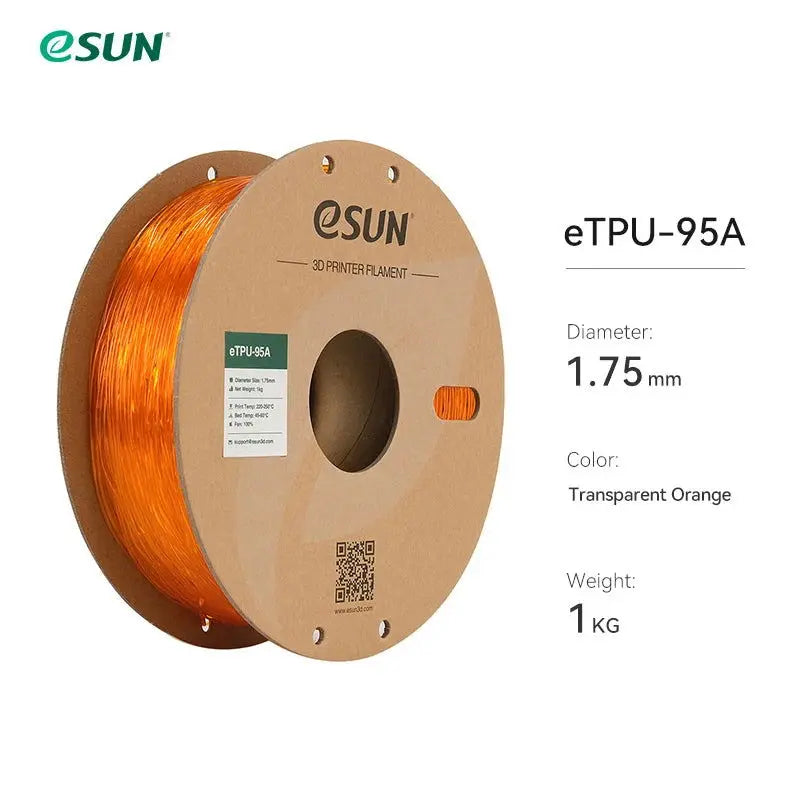 eSUN Flexible TPU Filament 1.75mm,TPU 95A 3D Printer Filament 1KG 2.2 LBS Spool 3D Printing Material TPU 95A  For 3D Printers - i3dyou