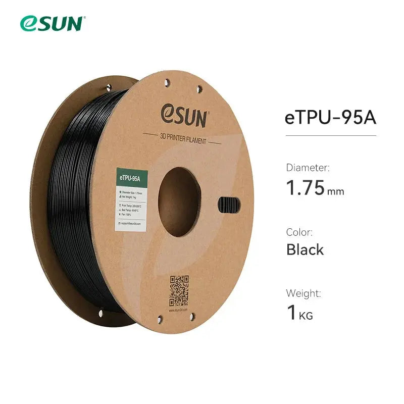 eSUN Flexible TPU Filament 1.75mm,TPU 95A 3D Printer Filament 1KG 2.2 LBS Spool 3D Printing Material TPU 95A  For 3D Printers - i3dyou
