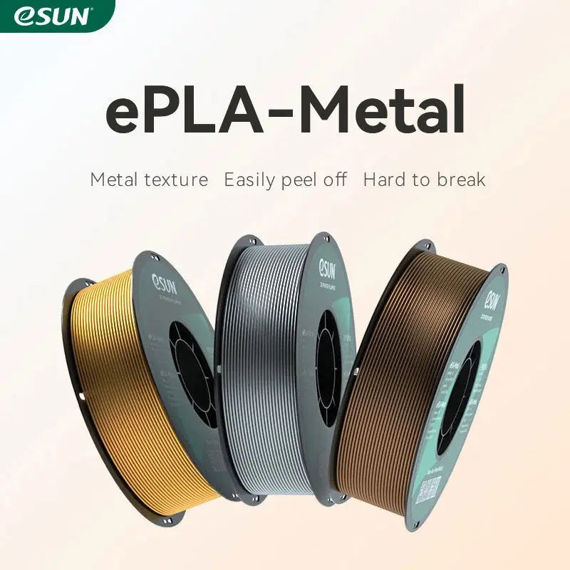 eSUN Metal PLA 3D Printer Filament 1.75MM Metallic Finish PLA 1KG (2.2 LBS) Spool 3D Printing Material For 3D Printers Metal PLA - i3dyou