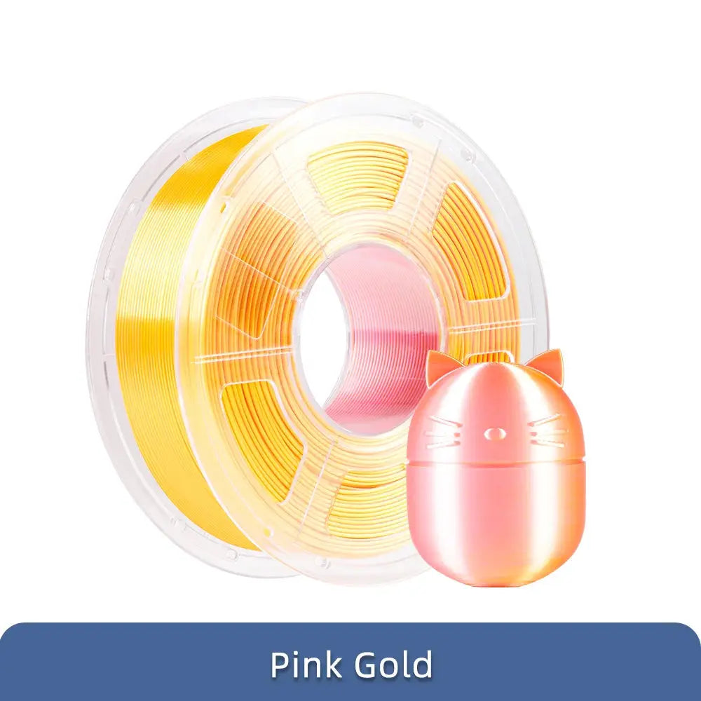 ANYCUBIC Silk PLA Dual-Color Tri-Colo 1.75mm PLA Filament 1KG For FDM 3D Printer Shine Bright Multicolor 3D Printing Material - i3dyou