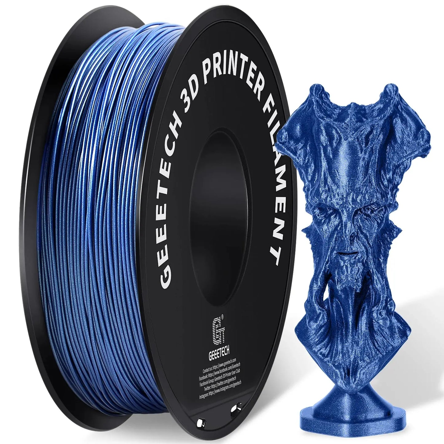 GEEETECH Silk PLA 3d Filament Wire 1kg 1.75mm Spool Wire 3D Printer Material 3D Print Refills, Fast Delivery Vacuum Package - i3dyou