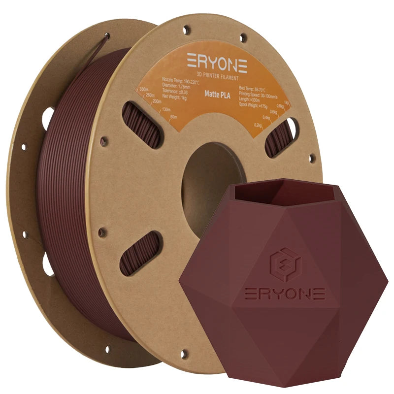 ERYONE PLA Matte Premium Filament 3D Print,Multicolor Available,big sale 1kg pla matte filament,New Style,1KG/Spool