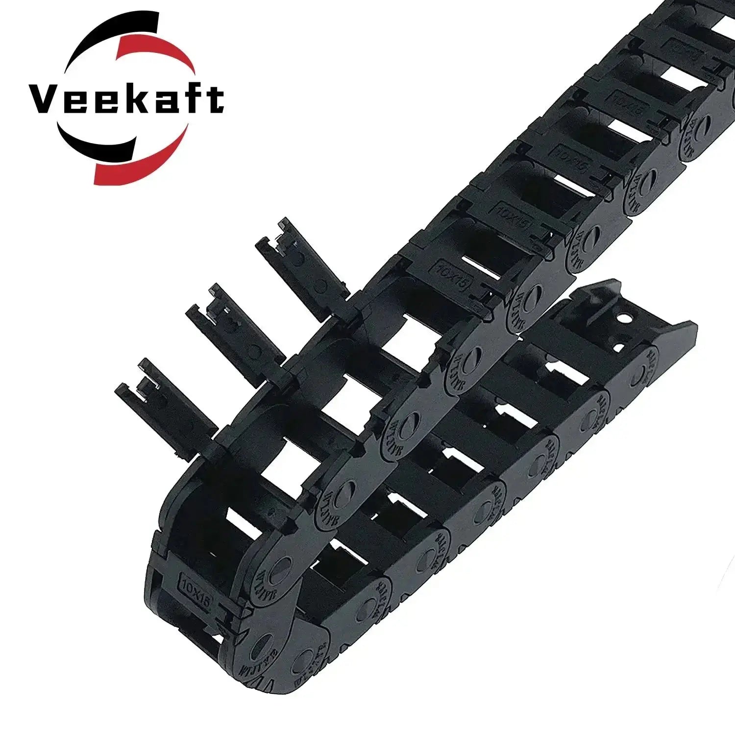 open Drag Chain bridge type 7x7 10x10 10x15 10x20 15x20 18x18 L1m Cable Carrier with Ends for CNC 3D printer Voron Trident 2.4 - i3dyou