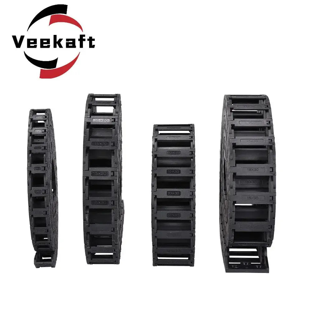open Drag Chain bridge type 7x7 10x10 10x15 10x20 15x20 18x18 L1m Cable Carrier with Ends for CNC 3D printer Voron Trident 2.4 - i3dyou
