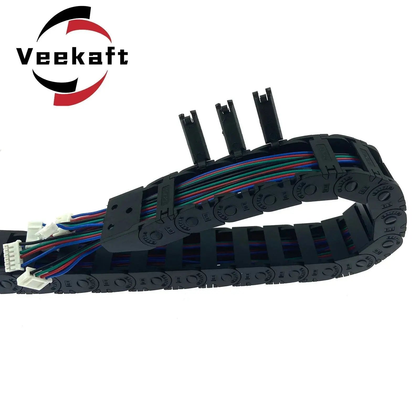open Drag Chain bridge type 7x7 10x10 10x15 10x20 15x20 18x18 L1m Cable Carrier with Ends for CNC 3D printer Voron Trident 2.4 - i3dyou