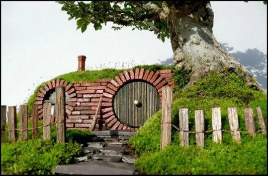 Hobbit Hole Miniature diorama 3d printable file i3dyou