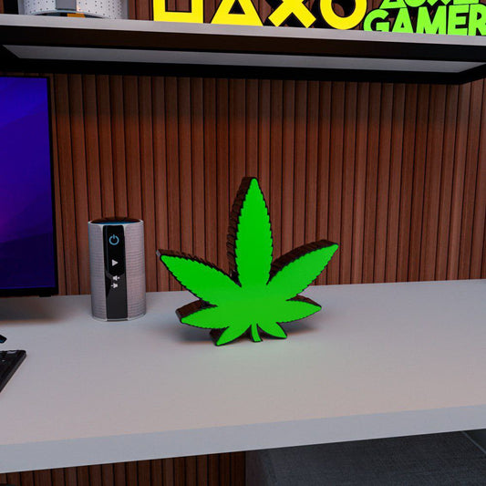 Cannabis Leaf decor 3d printable file i3dyou