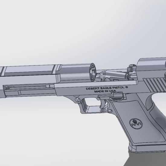 Desert Eagle prop gun movie replica Stl File Ready to download